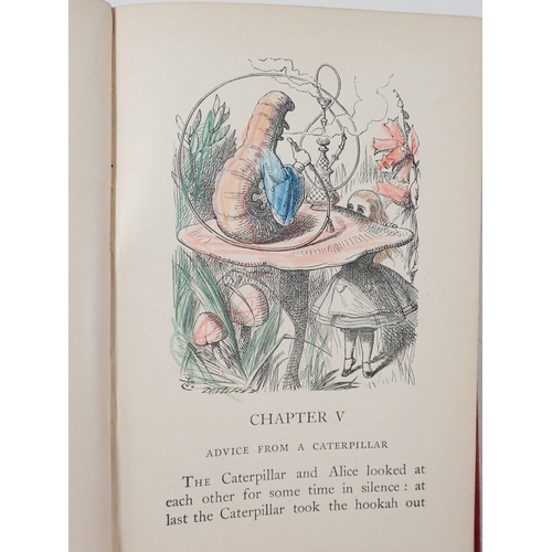 707 - Two books - Alice's Adventures in Wonderland 1912 and Alice Through the Looking Glass 1911 - Lewis C... 