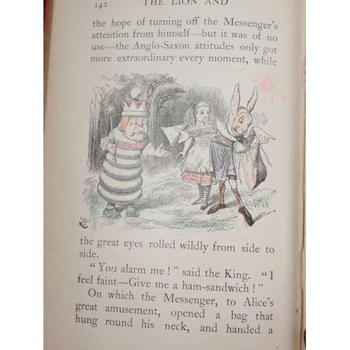 707 - Two books - Alice's Adventures in Wonderland 1912 and Alice Through the Looking Glass 1911 - Lewis C... 