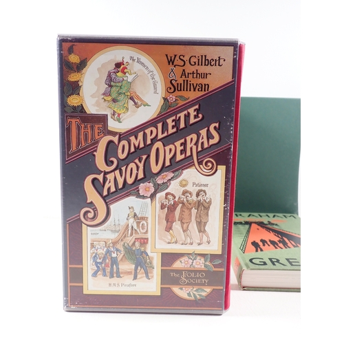 716 - The Complete Savoy Operas - Gilbert & Sullivan, two volumes by The Folio Society in slip case togeth... 