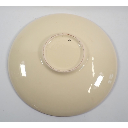 26 - A Poole pottery large 'Volcano' charger, 40cm