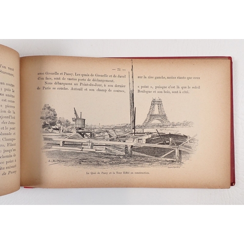 755 - Two booklets from Paris Expositon of 1889, one concertina style photobook, one with 200 drawings