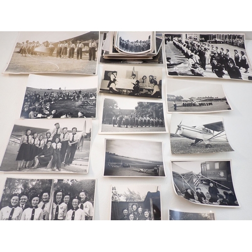 756 - A collection of black and white Girl Guiding photographs