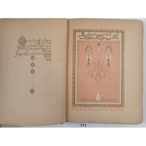 771 - The Rubaiyat of Omar Khayyam illustrated by Willy Pogany and published by George G Harrap & Co