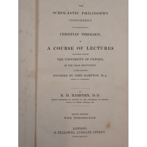 781 - The Scholastic Philosophy Considered in Relation to Christian Theology, A Course of Lectures 1832