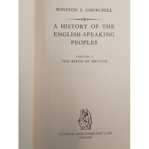 800 - A History of the English Speaking Peoples volumes I to IV, published Cassell & Co. Vol I Jan 1958 5t... 