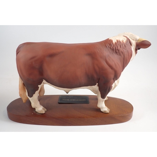13 - A Beswick Connoisseur Hereford Bull, 19cm high,