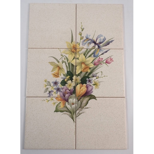 131 - A box of various decorative tiles