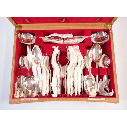 205 - A Garrard & Company Ltd six person canteen of cutlery