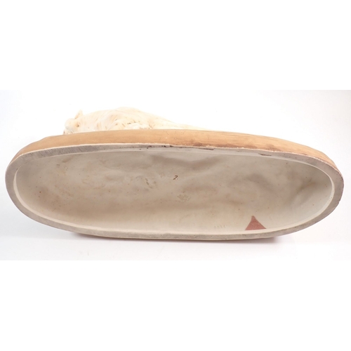 21 - A Royal Dux large tiger, 40cm long