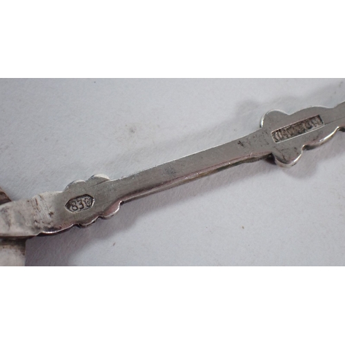 236 - A group of mainly continental silver and white metal including three 830 silver 'Venezuela' souvenir... 