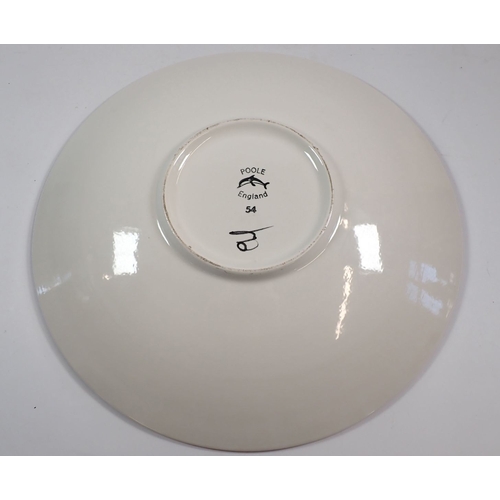 33 - A Poole large dish No 54, 41cm diameter
