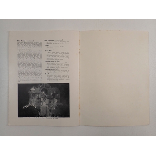 455 - A Metropolis original film programme - premier presentation at Marble Arch Pavillion London, Monday ... 