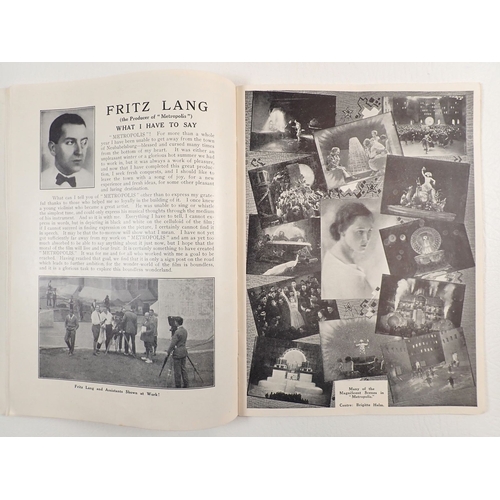 455 - A Metropolis original film programme - premier presentation at Marble Arch Pavillion London, Monday ... 