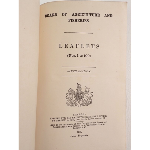 458 - Board of Agriculture and Fisheries leaflets 1-100 printed for His Majesty's Stationery Office Darlin... 