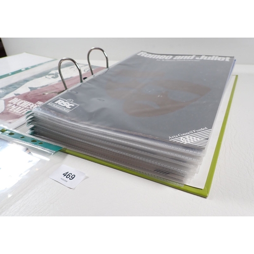 469 - A folder of theatre programmes from RSC Swan Theatre Stratford-upon-Avon including The Fair Maid of ... 