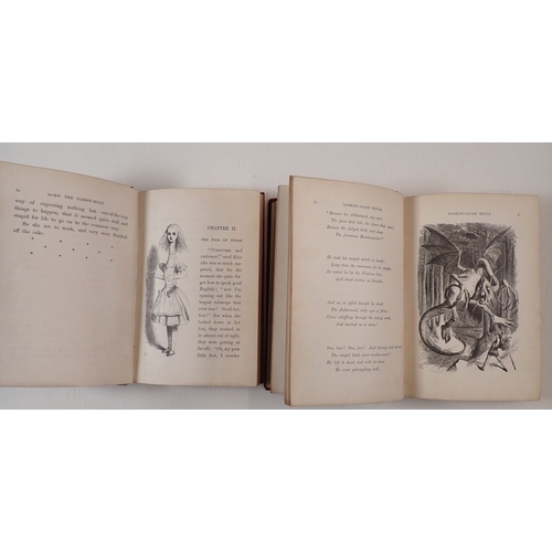 481 - 'Alices Adventures in Wonderland' 1881 together with 'Through the Looking Glass and What Alice Found... 