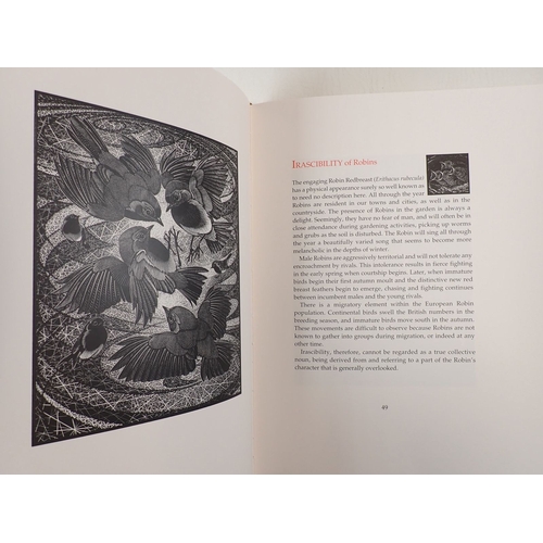 490 - Of a Feather - written and illustrated by Colin See-Payton with sixty wood engravings, signed with l... 