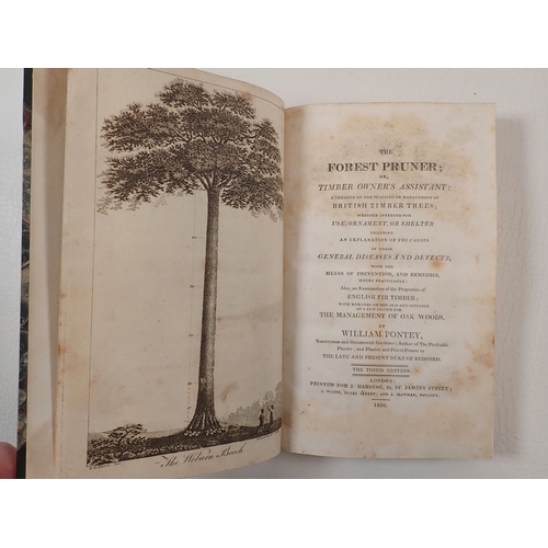 492 - Two volumes The Forest Prunes and The Profitable Planter by William Pontey 1810 and 1812, uniformly ... 