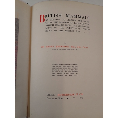 501 - British Mammals by Sir Harry Johnston from the Woburn Library of Natural History