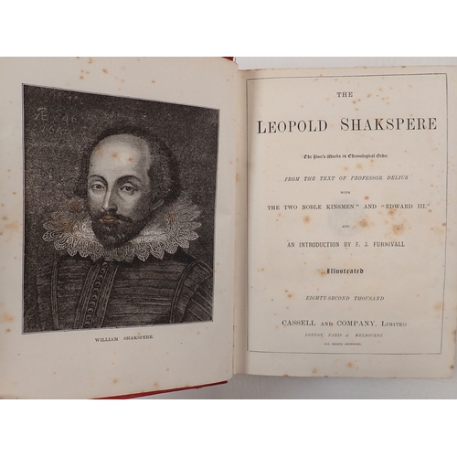 504 - The Leopold Shakespeare published by Cassell & Co with engraved illustrations