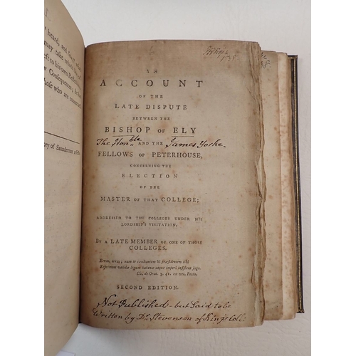 506 - The Case of Exeter-Colledge in the University of Oxford Relaced and Vindicated, London 1691