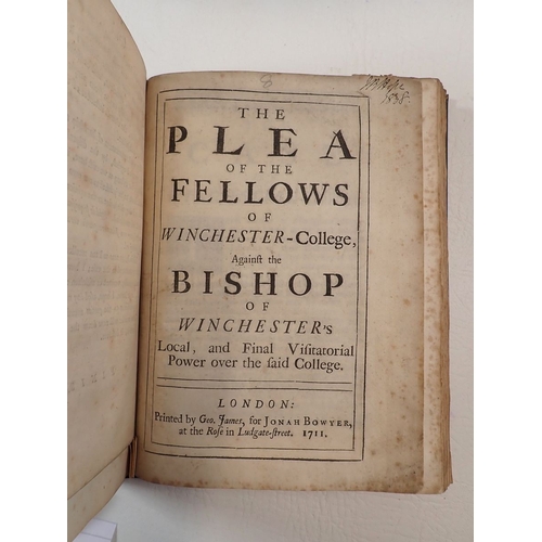 506 - The Case of Exeter-Colledge in the University of Oxford Relaced and Vindicated, London 1691