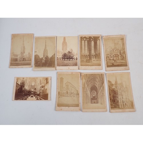 464 - A collection of Carte De Visite including historical portraits, views of Salisbury
