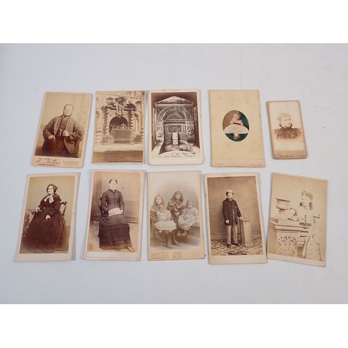 464 - A collection of Carte De Visite including historical portraits, views of Salisbury
