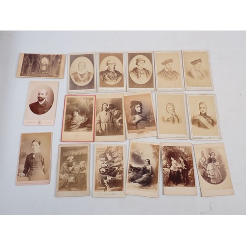 464 - A collection of Carte De Visite including historical portraits, views of Salisbury