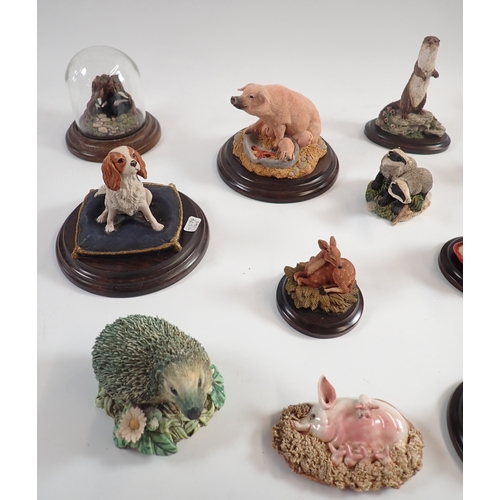 11 - A collection of animal groups by Border Fine Arts, Country Artists etc. including British Wildlife, ... 