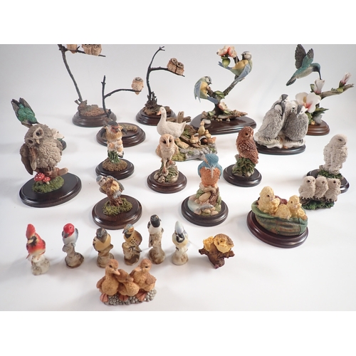12 - A collection of mostly Country Artists bird groups including owls, kingfisher, penguins etc.