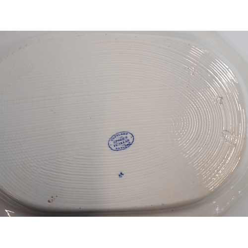 19 - A large Copeland and Garret late Spode Italian tureen and stand - a/f, staple repair to lid and two ... 