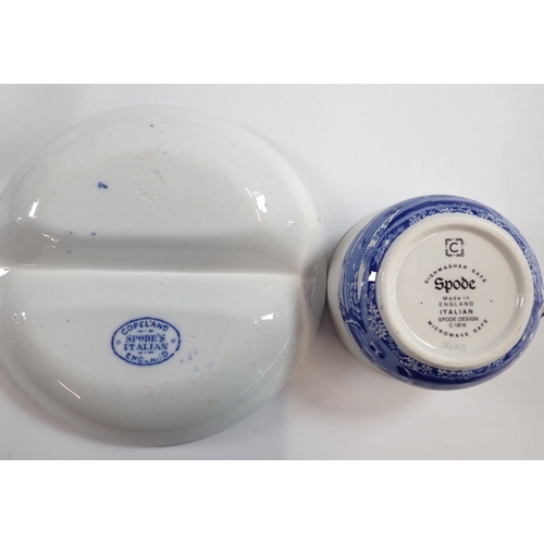 27 - A collection of Copeland Spode Italian including vases, tureen, trinket dishes and pots, candlestick... 