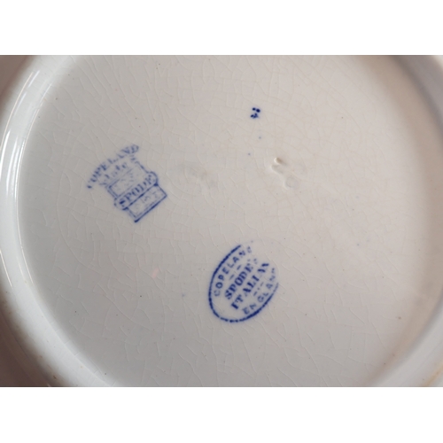 28 - A Copeland Spode Italian group including a graduated set of three teapots, stand, coffee pot, four c... 