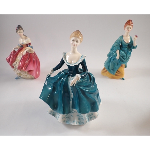 49 - A group of six Royal Doulton figures including HN2163, HN2229, HN2461, HN2193, HN2705 and HN2832
