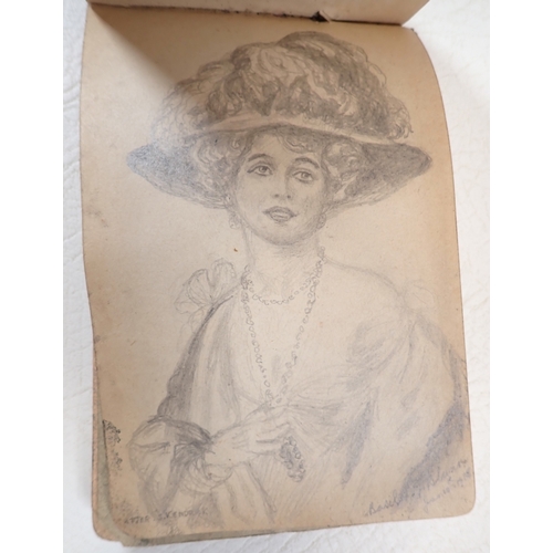 638 - A book of early 20th century autographs- mainly theatrical plus a memento book