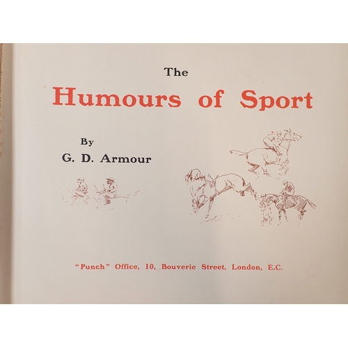 663 - The Humours of Sport by G D Armour, a breaker suitable for rebinding or loose prints - contents are ... 