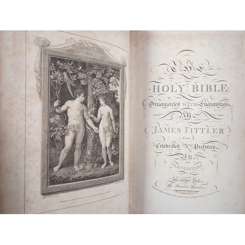 679 - The Holy Bible by James Fitter published in two volumes by R Bowyer in 1795