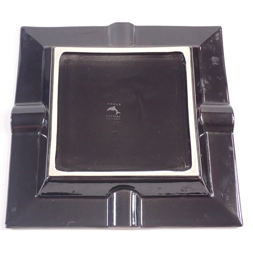 13 - A Poole pottery 'Delphis' large ashtray, 24 x 24cm