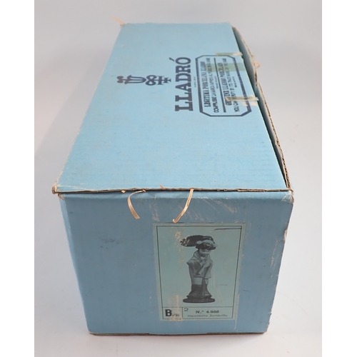 33 - A Lladro figure of Japanese girl with parasol - boxed, 29cm No.4.988