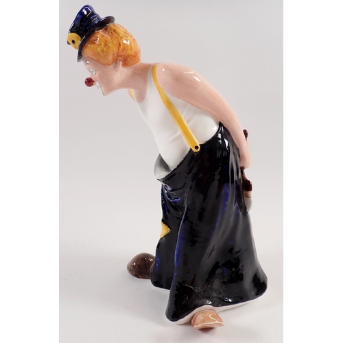 46 - A Royal Doulton clown figure Tip-Toe HN 3293 modelled by Adrian Hughes, 22cm tall