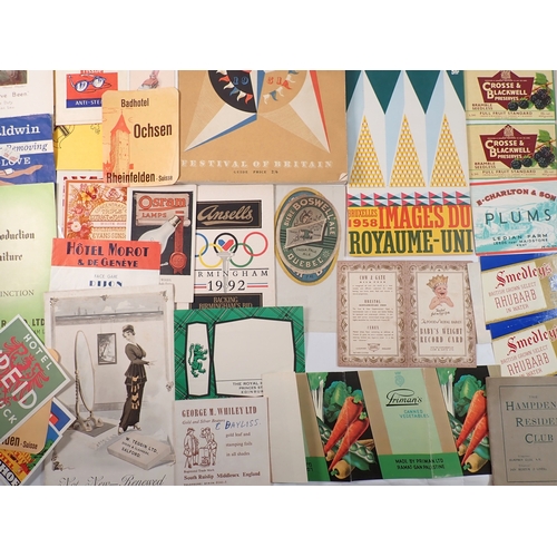 650 - A box of Exhibition programmes and advertising ephemera