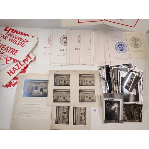 654 - A good collection of ephemera relating to the Hazlitt Theatre Maidstone including photographs from t... 
