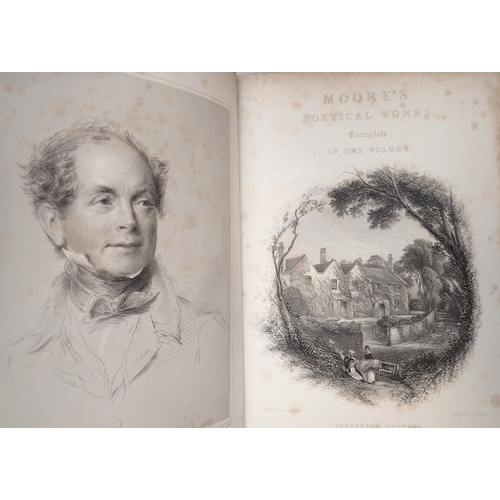 671 - Four Victorian leather bound poetry books