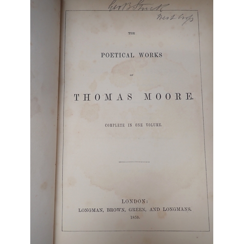 671 - Four Victorian leather bound poetry books