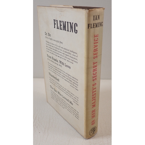 689 - James Bond - On Her Majesty's Secret Service first edition book by Ian Fleming 1963 in original dust... 