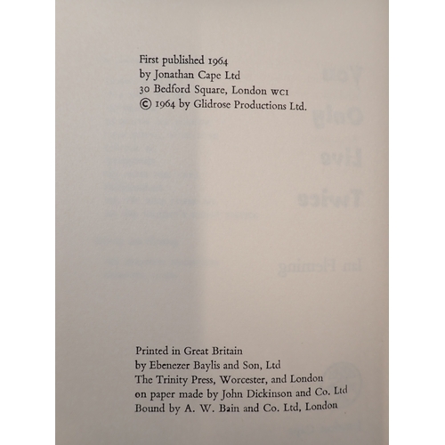 690 - James Bond - You Only Live Twice first edition hardback book by Ian Fleming 1964 in dust jacket, Ex ... 