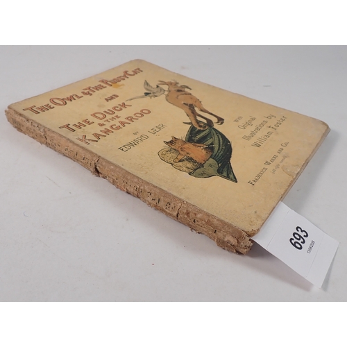 693 - The Owl and the Pussy Cat and The Duck and the Kangaroo by Edward Lear, illustrated by William Foste... 