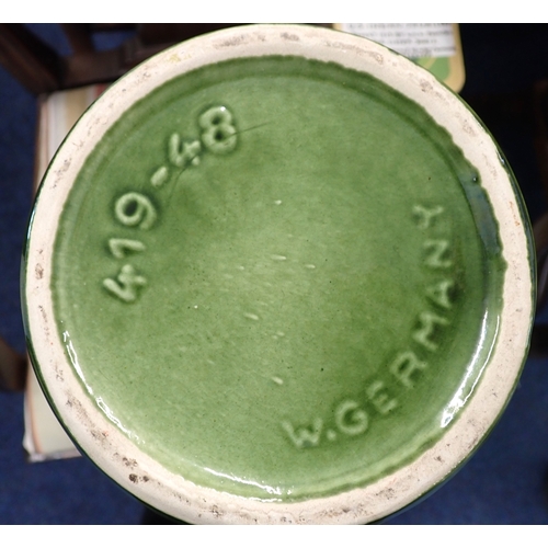 12 - A green glazed West German vase, 48cm