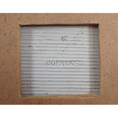 16 - A Copeland painted plaque of 'A Surrey Lane' 17.5 x 23.5cm